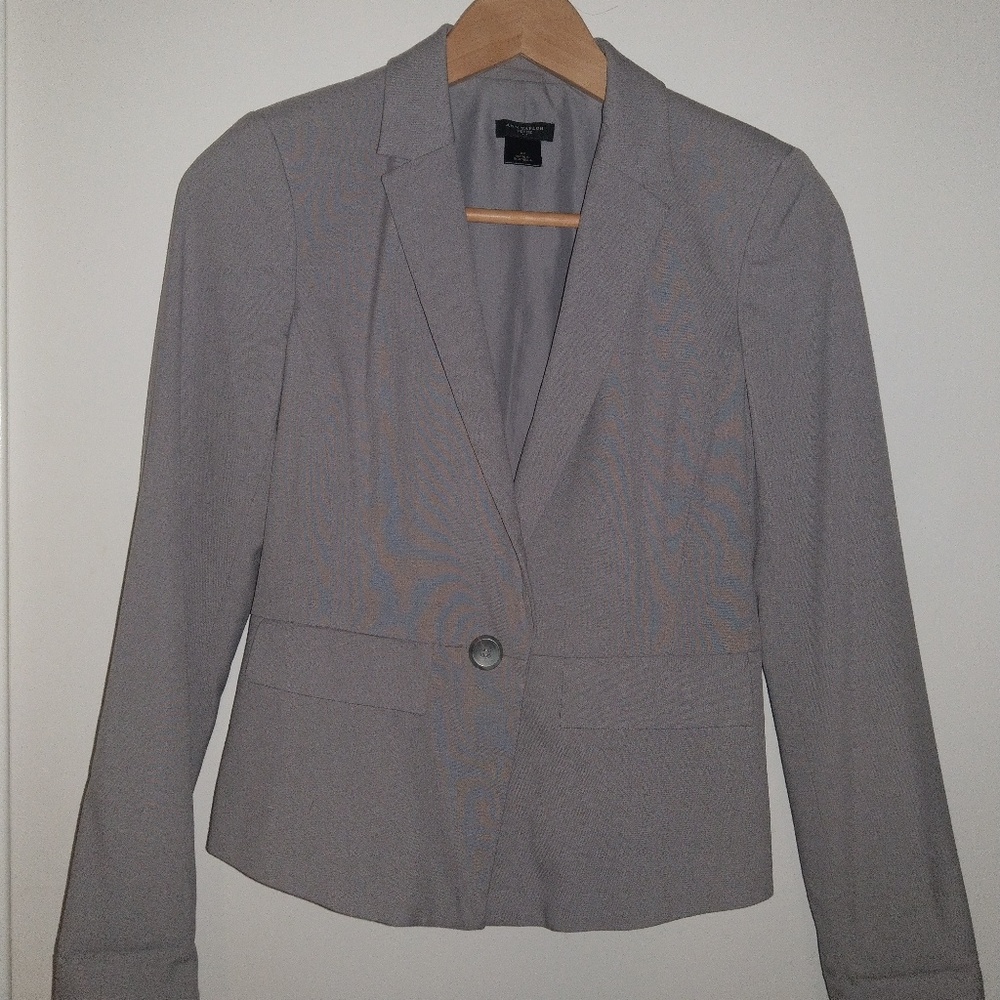 Ann Taylor Grey blazer